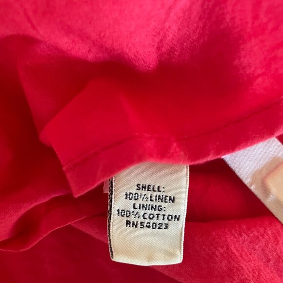 Banana Republic Strapless Mini Dress, Sweetheart Neckline, Front Ruching, Red, 0 - Picture 5 of 7